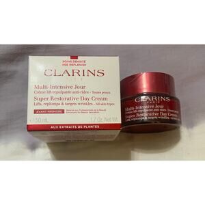 Clarins Super Restorative Day Wrinkle Cream All Skin Types 1.7oz. NIB SEALED